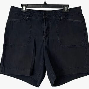 Venezia Sz 14 Ladies Dark Wash Flat Front Shorts